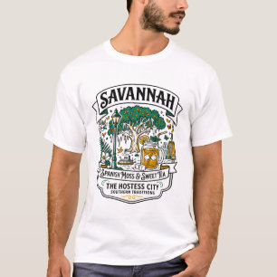 Savannah Georgia Spaans mos en zoete thee T-shirt