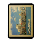 Savannah Georgia Vintage Travel Magneet (Verticaal)
