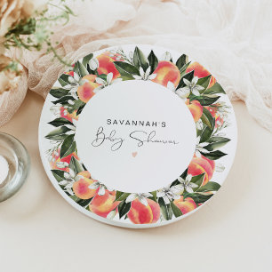 SAVANNAH Little Peach Baby shower Papieren Bordje
