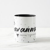 Savannah Name Mok Aangepaste naam Speciaal Speckle (Midden)