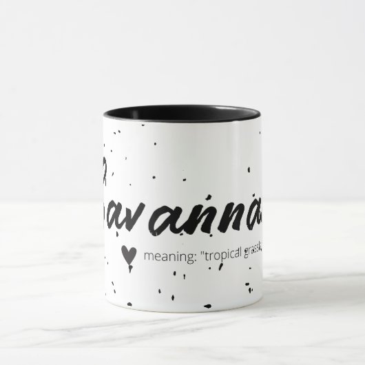 Savannah Name Mok Aangepaste naam Speciaal Speckle (Midden)