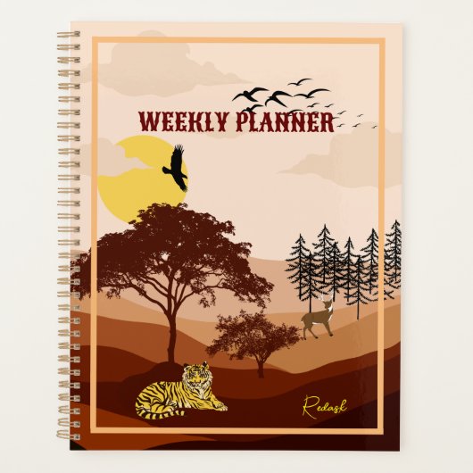 Savannah Nature Paysage Sunset Art (Devant)