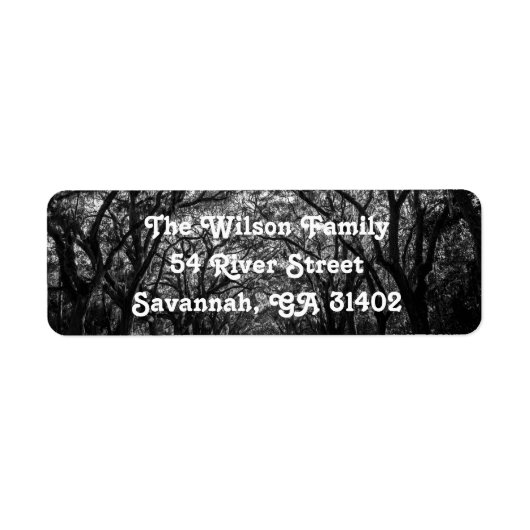 Savannah Return-adreslabels Etiket (Voorkant)