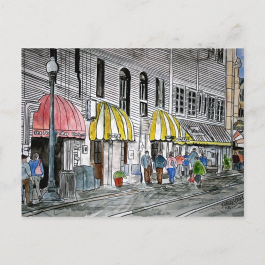 savannah River Street 2 Briefkaart (Voorkant)