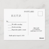 Savannah River Sunset Waterverf RSVP Briefkaart (Achterkant)