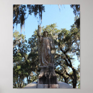 Savannah-serie: Bonaventure Cemetery Angel Poster