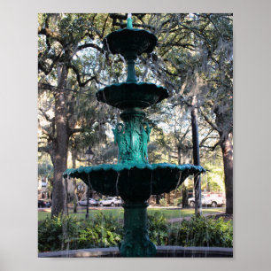 Savannah Series: Groene fontein Poster