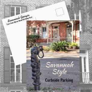 Savannah Southern Humor Straatfotografie Plezier Briefkaart