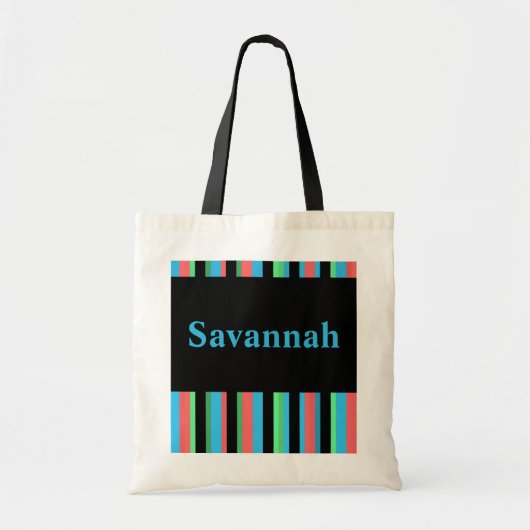 Savannah Striped Canvas tas (Voorkant)