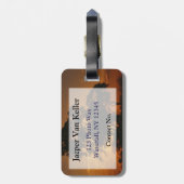 Savannah Sunset Bagagelabel (Achterkant verticaal)