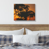 Savannah Sunset Canvas Afdruk (Insitu (Slaapkamer))