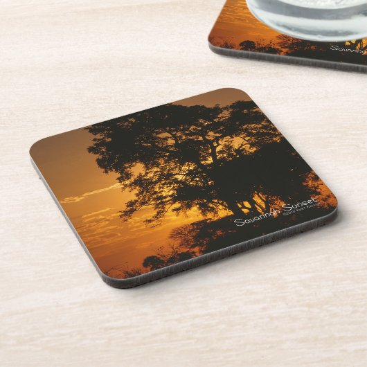Savannah Sunset Drankjes Onderzetter (Linkerzijde)