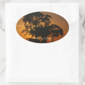 Savannah Sunset Ovale Sticker (Tas)