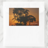 Savannah Sunset Rechthoekige Sticker (Tas)
