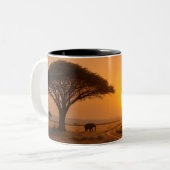 Savanne Zonsondergang Mok (Voorkant links)