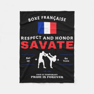 Savate Frans Kickboksen Savate Vechters  Fleece Deken