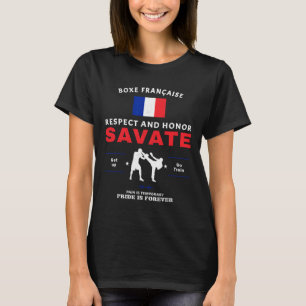 Savate Frans Kickboksen Savate Vechters T-shirt