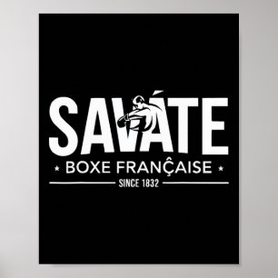 Savate-instructeur Franse Vechtkunst Kickboksen _ Poster