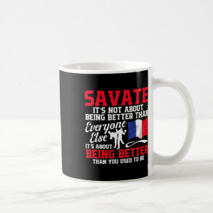 Savate training vechtsport Franse kickboksen Sav Koffiemok