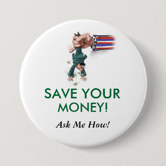 save100aweek.com ronde button 7,6 cm
