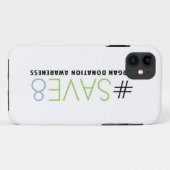 SAVE 8 Orgaandonatie Bewustmakingsgeval Case-Mate iPhone Case (Achterkant (horizontaal))