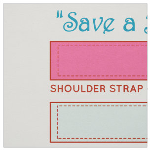Save a Bag~Save Our Planet~Cut&Sew Bubblegum Pink Stof