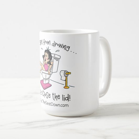 Save A Girl From Drowning Mug (Devant droit)