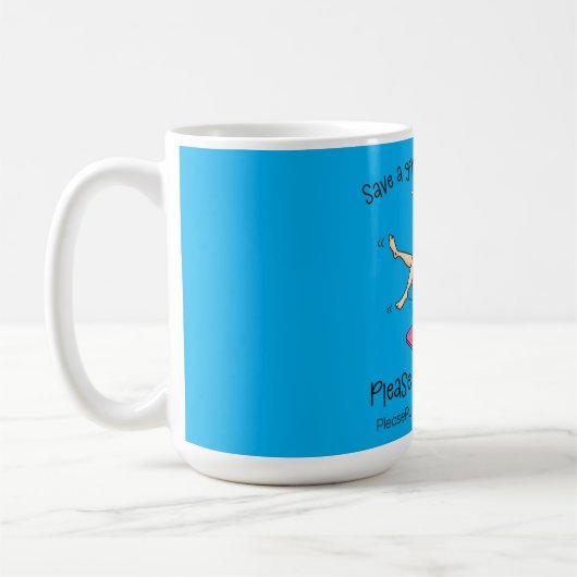 Save A Girl From Drowning Mug (Gauche)