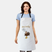 Save a Turkey Eat Lasagna Funny Thanksgiving Turke Schort (Gedragen)