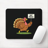 Save A Turkey, Eat Zza Funny Thanksgiving Design F Muismat (Met muis)