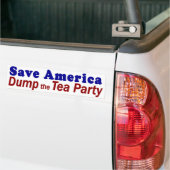 Save America Dump Tea Party Bumpersticker (Op Truck)