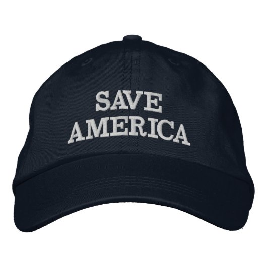 SAVE AMERICA GEBORDUURDE PET (Voorkant)
