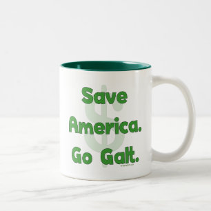 Save America Go Galt Tweekleurige Koffiemok