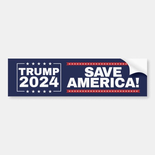 Save America ! Trump 2024 Bumper Sticker (Devant)