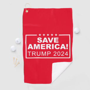 Save America Trump 2024 Golfhanddoek