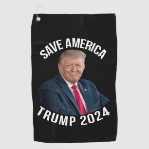 Save America Trump 2024 President Donald J. Trump Golfhanddoek