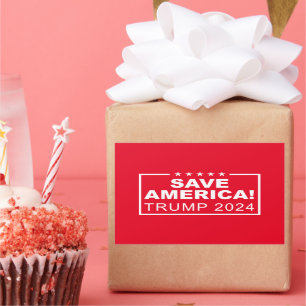 Save America Trump 2024 Rechthoekige Sticker
