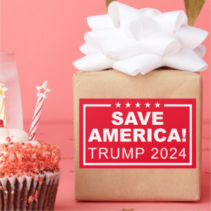 Save America Trump 2024 Rechthoekige Sticker
