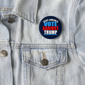 Save America Vote Against Trump Ronde Button 5,7 Cm (In situ)