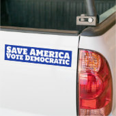 Save America Vote Democratic Bumpersticker (Op Truck)