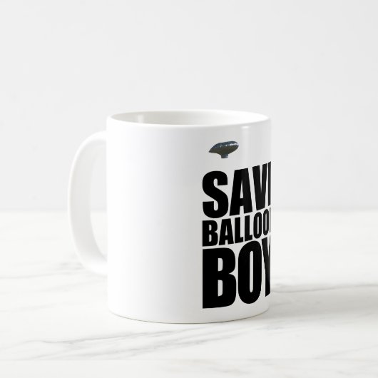 SAVE BALLOON BOY Mok (Voorkant links)