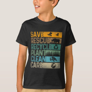 Save Bees Rescue Dieren Recyclen kunststoffen Plez T-shirt
