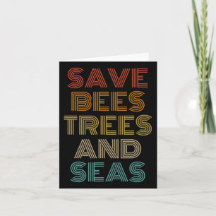 Save Bees Trees en Zeeen Outfit Milieuactivist Kaart