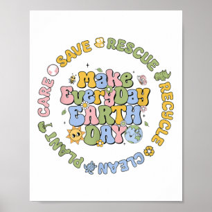 Save Bijen Reddingsdieren Recyclen Zorg Elke Dag E Poster
