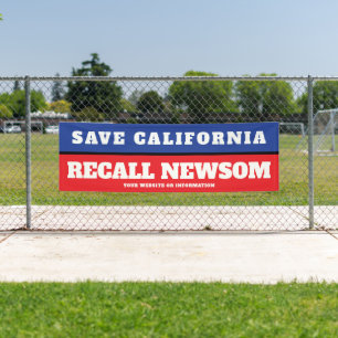 Save California Recall Governor Newsom Spandoek