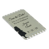 Save Date  Sage Green Alice Wonderland Magneet (Rechterzijde)