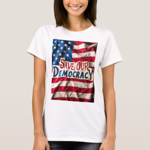 Save Democracy beschuldigt Trump T-shirt