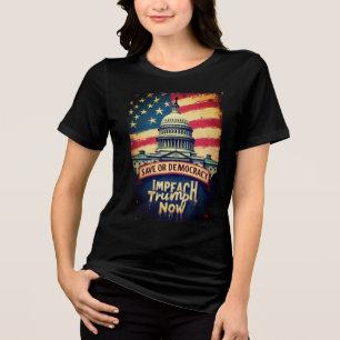 Save Democracy beschuldigt Trump Tri-Blend Shirt
