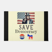 Save Democracy Doormat Deurmat (Voorkant)