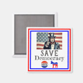 Save Democracy Magnet (Recto/Verso)